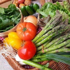 CSA spring veggies