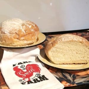 country loaf, bread with a sourdough tang