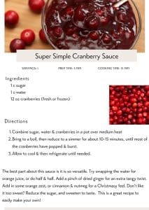 Simple Cranberry Sauce