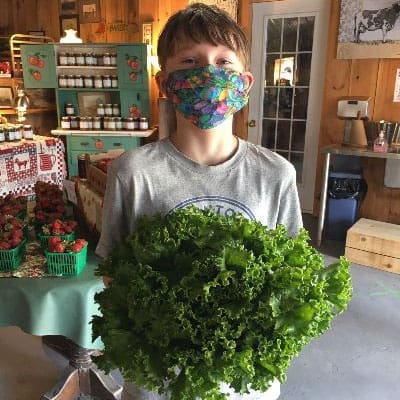 Thomas with Lettuce