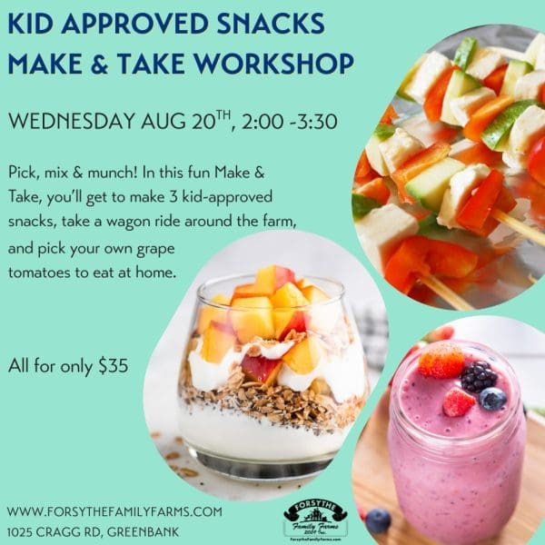 kid friendly snacks make and take